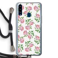 Kleine roosjes: Samsung Galaxy A20s Transparant Hoesje met koord