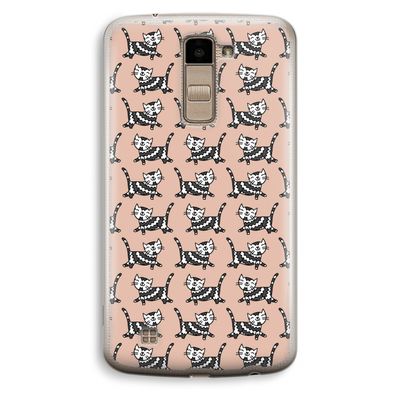 Zwarte poes: LG K10 (2016) Transparant Hoesje