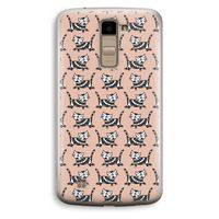 Zwarte poes: LG K10 (2016) Transparant Hoesje