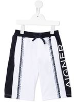 Aigner Kids short à bande logo - Blanc