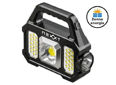 Nexxt Solar Oplaadbare Zaklamp