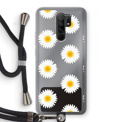 Margrietjes: Xiaomi Redmi 9 Transparant Hoesje met koord