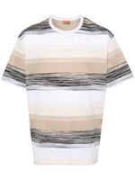 Missoni t-shirt en coton à rayures - Tons neutres