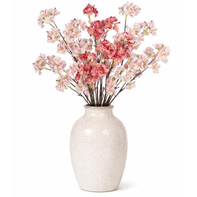 Boeket Kunstbloemen Bloesem takken - H106 cm - roze en lichtroze - 4x stelen kunstbloemen Boeket Kunstbloemen Bloesem takken - H106 cm - roze en lichtroze - 4x stelen kunstbloemen