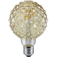 LED Lamp - Filament - Trion Globin - E27 Fitting - 4W - Warm Wit 2700K - Amber - Aluminium - thumbnail