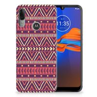 Motorola Moto E6 Plus TPU bumper Aztec Paars