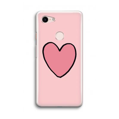Hartje: Google Pixel 3 Transparant Hoesje