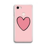 Hartje: Google Pixel 3 Transparant Hoesje