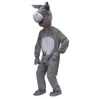 Dierenpak Ezel - Pluche ezel verkleedkleding kostuum - volwassenen - grijs