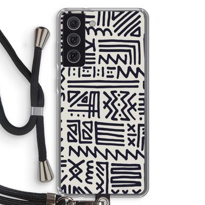 Marrakech print: Samsung Galaxy S21 FE Transparant Hoesje met koord