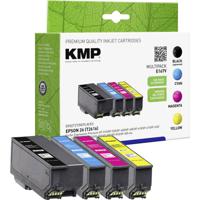 KMP Inktcartridge vervangt Epson 26, T2616, T2601, T2612, T2613, T2614 Compatibel Combipack Zwart, Cyaan, Magenta, Geel E167V 1626,4850 - thumbnail