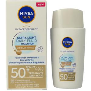 Nivea Sun face daily fluid SPF50 tint L
