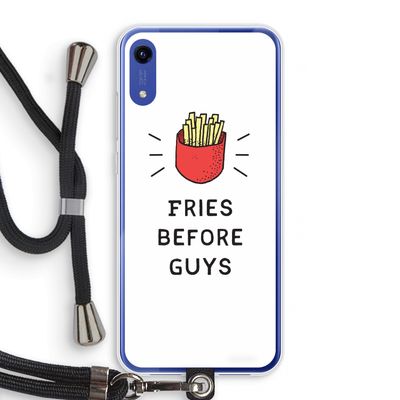 Fries before guys: Honor Play 8A Transparant Hoesje met koord