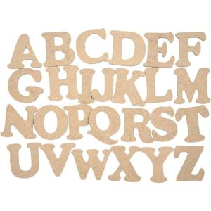 26x Houten alfabet letters van 4 cm - Houten letters A t/m Z - Knutselmateriaal