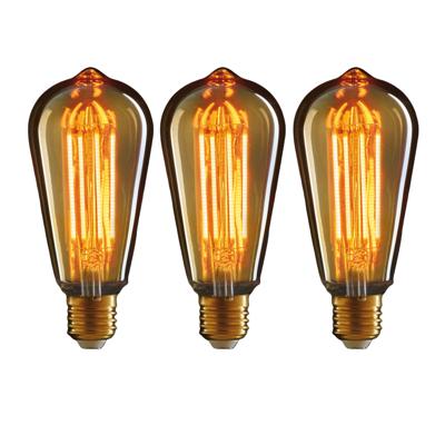 LED lampje Retro E27 fitting 2W - 3x - gloeidraad- sfeerlampen - designlampen - 145 x 64 mm LED lampje Retro E27 fitting 2W - 3x - gloeidraad- sfeerlampen - designlampen - 145 x 64 mm