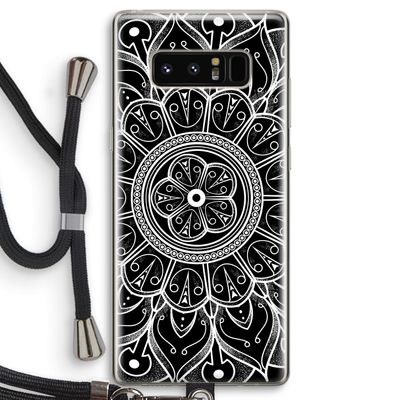 Roses Are Red: Samsung Galaxy Note 8 Transparant Hoesje met koord