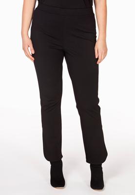 Yoek Trousers round slits | Zwart | Maat 54/56