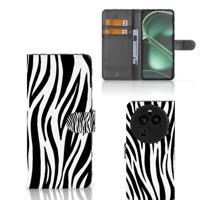 OPPO Find X6 Pro | Telefoonhoesje | Met pasjeshouder | Zebra