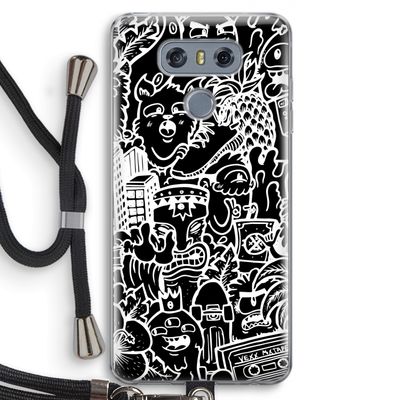 Vexx Black Mixtape: LG G6 Transparant Hoesje met koord