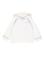 Emporio Armani Kids hoodie à logo imprimé - Blanc