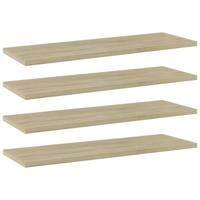 Wandschappen 4 st 60x20x1,5 cm spaanplaat sonoma eikenkleurig Wandschappen 4 st 60x20x1,5 cm spaanplaat sonoma eikenkleurig