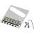 Fender 6-Saddle American Series Telecaster Bridge Assembly Chrome brug voor Fender Telecaster