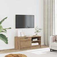 Tv-meubel 80x35x36,5 cm bewerkt hout artisanaal eikenkleur