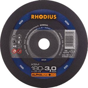 Rhodius KSMFT 200509 Doorslijpschijf recht 180 mm 1 stuk(s) Staal