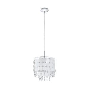 EGLO Fedra 2 hangende plafondverlichting Flexibele montage E27 Chroom, Transparant