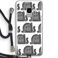 Cats: Samsung Galaxy S9 Transparant Hoesje met koord