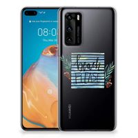 Huawei P40 Telefoonhoesje met Naam Boho Beach - thumbnail