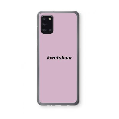 kwetsbaar: Samsung Galaxy A31 Transparant Hoesje