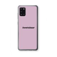 kwetsbaar: Samsung Galaxy A31 Transparant Hoesje