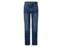 LIVERGY Heren jeans straight fit (50 (34/34), Donkerblauw)