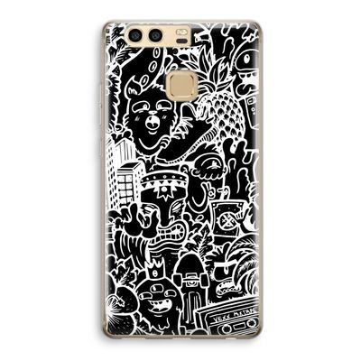 Vexx Black Mixtape: Huawei P9 Transparant Hoesje