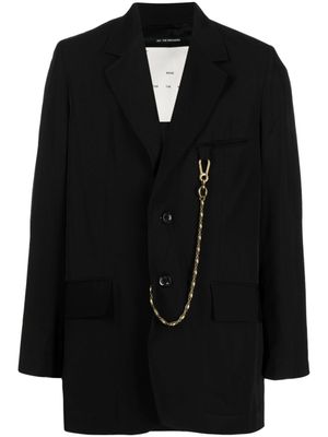 Song For The Mute chain-detail single-breasted blazer - Noir
