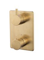 Wiesbaden Caral afbouwdeel therm. 2 weg geborsteld messing