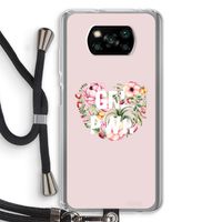 GRL PWR Flower: Xiaomi Poco X3 NFC Transparant Hoesje met koord