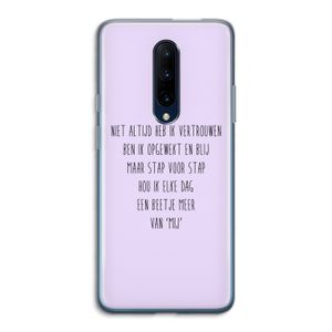 Zelfvertrouwen: OnePlus 7 Pro Transparant Hoesje