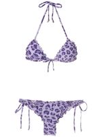 Amir Slama bikini à motif léopard - Violet - thumbnail