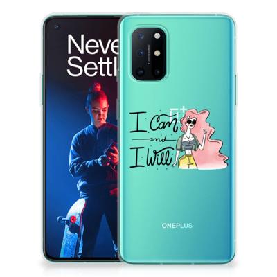 OnePlus 8T Telefoonhoesje met Naam i Can OnePlus 8T Telefoonhoesje met Naam i Can