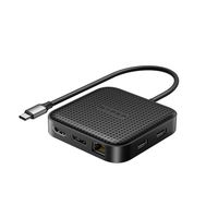 HYPER HD583-GL laptop dock & poortreplicator Docking USB 3.2 Gen 1 (3.1 Gen 1) Type-C Zwart - thumbnail