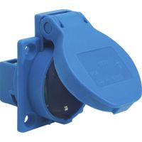 Machine contactdoos blauw IP54 RAL 5017 stopcontact voor haspel als vervanging