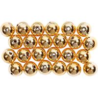 Creativ Company Waskralen, d 8 mm, gatgrootte 1 mm, goud, 50 stuk/ 1 doos