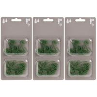 Kerstbalhaakjes - 120x stuks - groen - 3,5 cm - metaal - kerstboomhaakjes