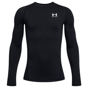 Under Armour ColdGear Ondershirt Lange Mouwen Kids Zwart Wit