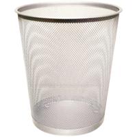 Q-CONNECT papiermand 19 liter metaal zilver