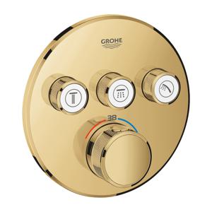 GROHE Grohtherm SmartControl inbouwkraan thermostatisch met omstel voor 3 functies rond cool sunrise 29121GL0