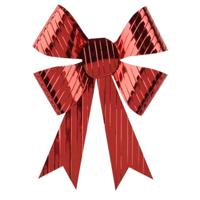 Kerst ornamenten strikken - 3x st - rood - 14 x 10 cm - kerstboomstrikjes