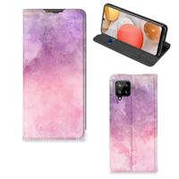 Bookcase Samsung Galaxy A42 Pink Purple Paint Bookcase Samsung Galaxy A42 Pink Purple Paint